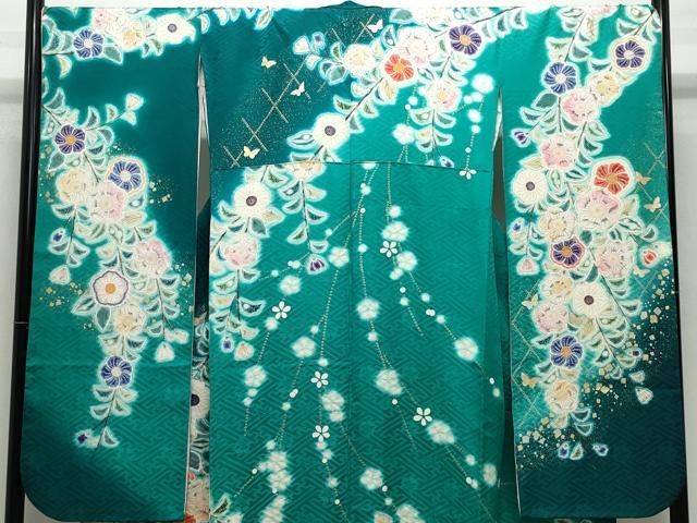 平和屋着物 豪華振袖 花蝶文 金銀彩 正絹 CAAY2926vf