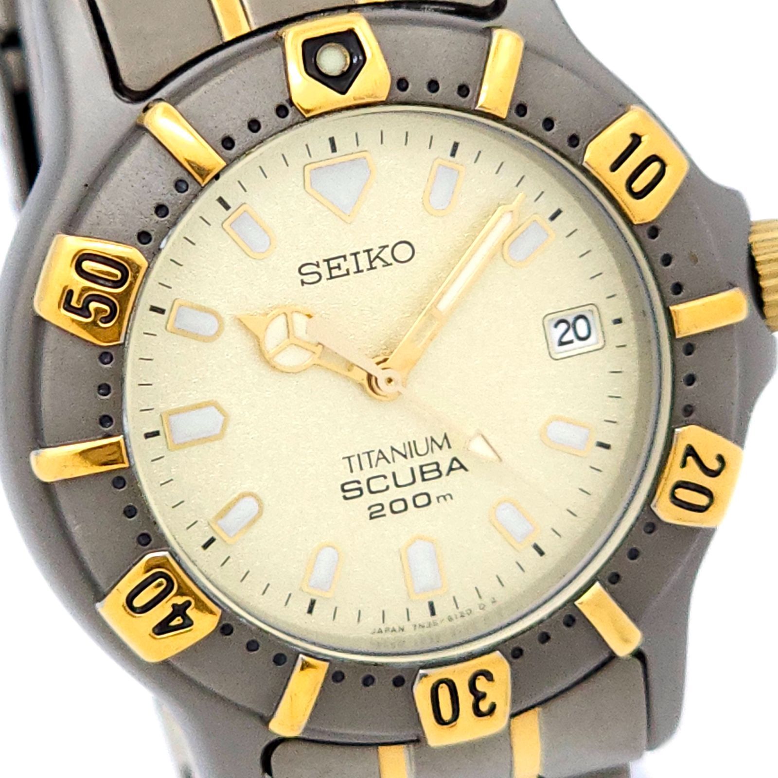 ☆良品 SEIKO セイコー スキューバ200m 7N35-6100 QZ 動作品