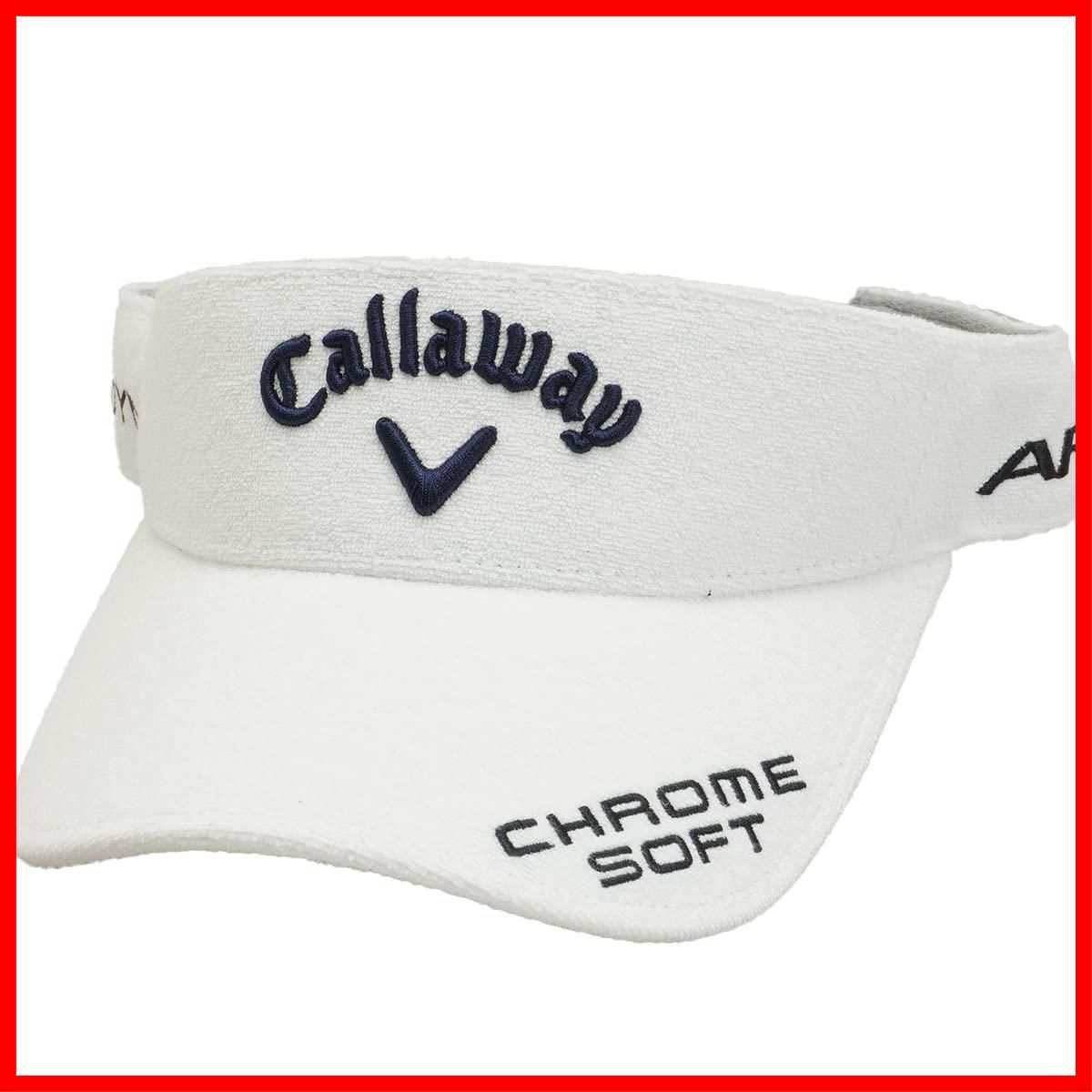 【特別価格】/ (コットンパイル・ツアーモデル) 帽子 サンバイザー ゴルフ 定番 / レディース C23990206 [キャロウェイ]