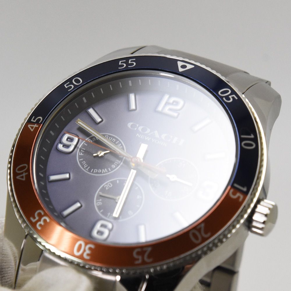 COACH CASEY 42MM SS BEZEL BRACELET コーチ ケイシー ウォッチ メンズ