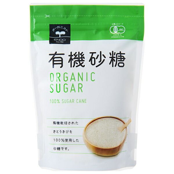 満足保障！ 遠藤製餡 有機砂糖 400g×24袋入× 2ケース | 送料無料 調味料 砂糖 シュガー お菓子作り