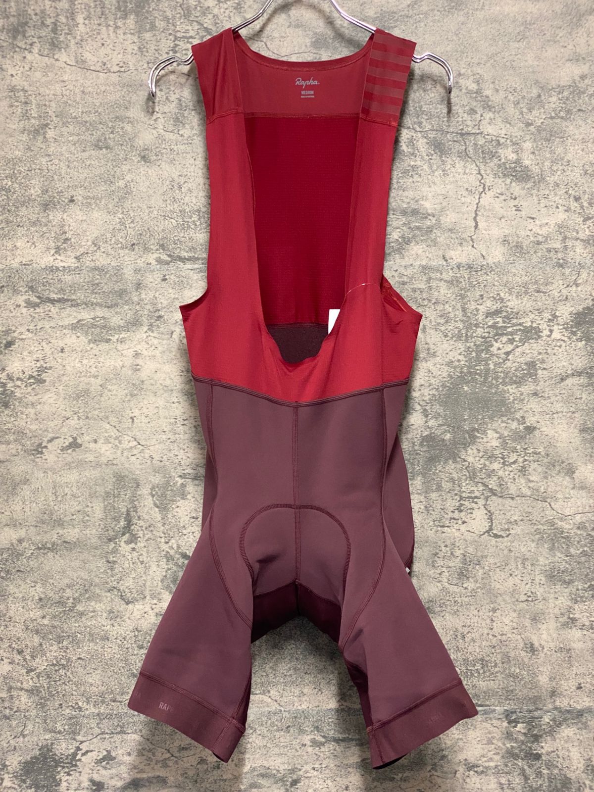 JD991 ラファ Rapha PRO TEAM WINTER BIB SHORTS ビブショーツ 赤 M 裏起毛