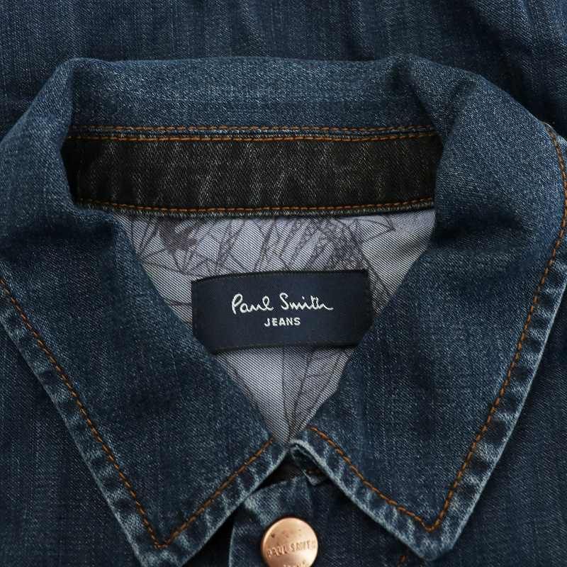 ポールスミスジーンズ Paul Smith JEANS デニムシャツ 長袖 L ネイビー 