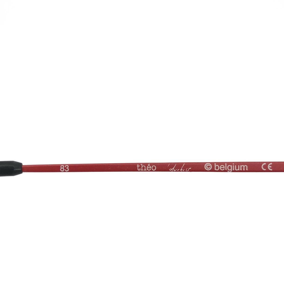  theo テオ 度入りアイウェア 眼鏡 レッド 83 メガネ 小物