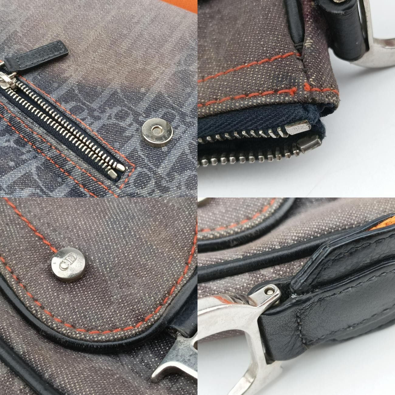 ロゴグレー×オレンジジャガード08-RU-1005