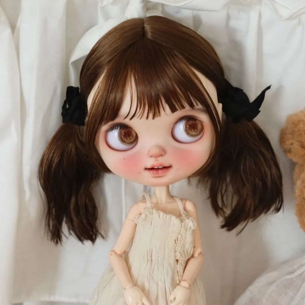 モヘアウイッグ　ブライス モヘア 9ー10インチ Blythe ブライス 大1/3 ヘア セットウィッグ