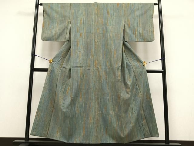 平和屋着物○上質な紬 縞 正絹 逸品 AAAU0104np