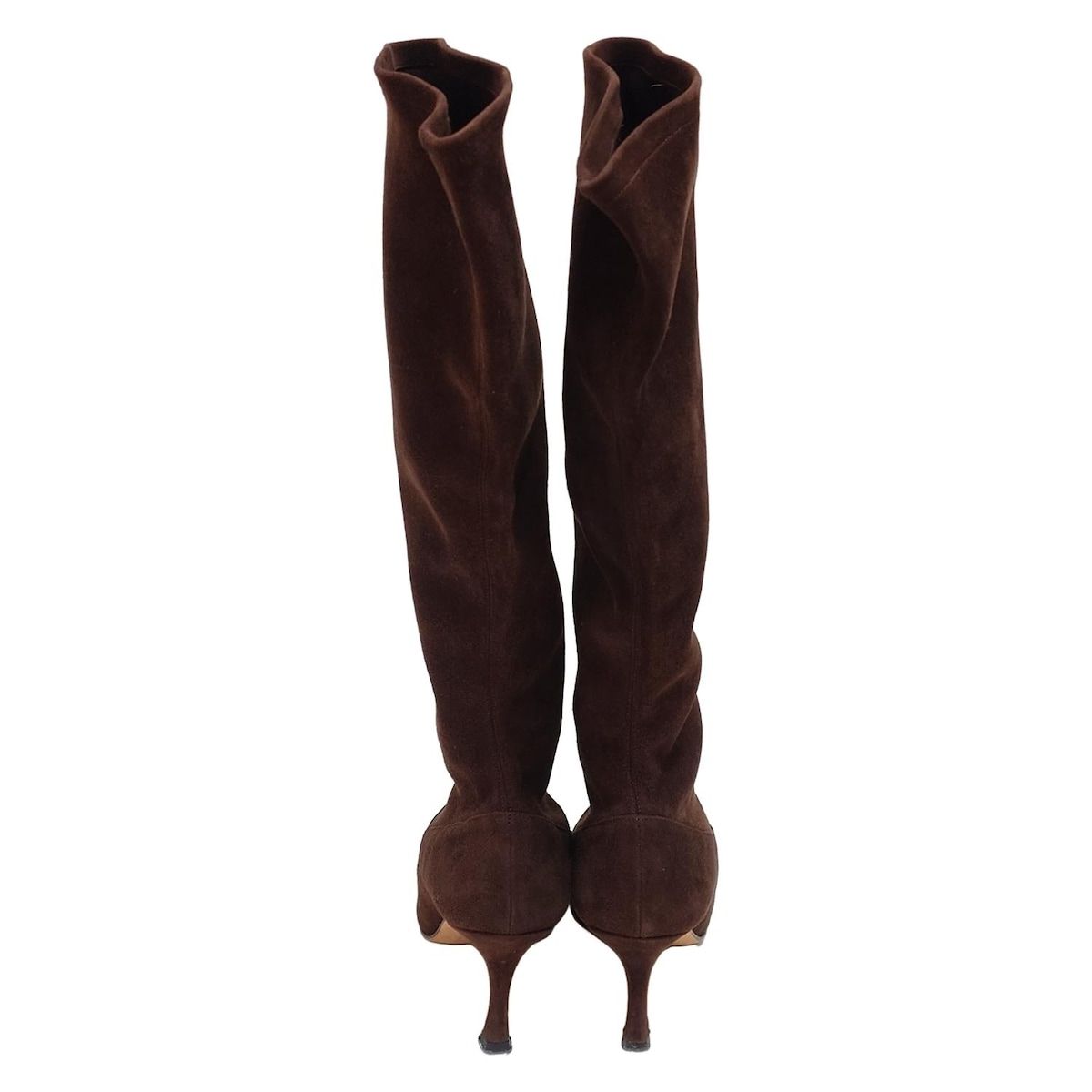 MANOLO BLAHNIK マノロブラニク ロングブーツ 35 レディース - ダークブラウン KIN-KAAI_COM