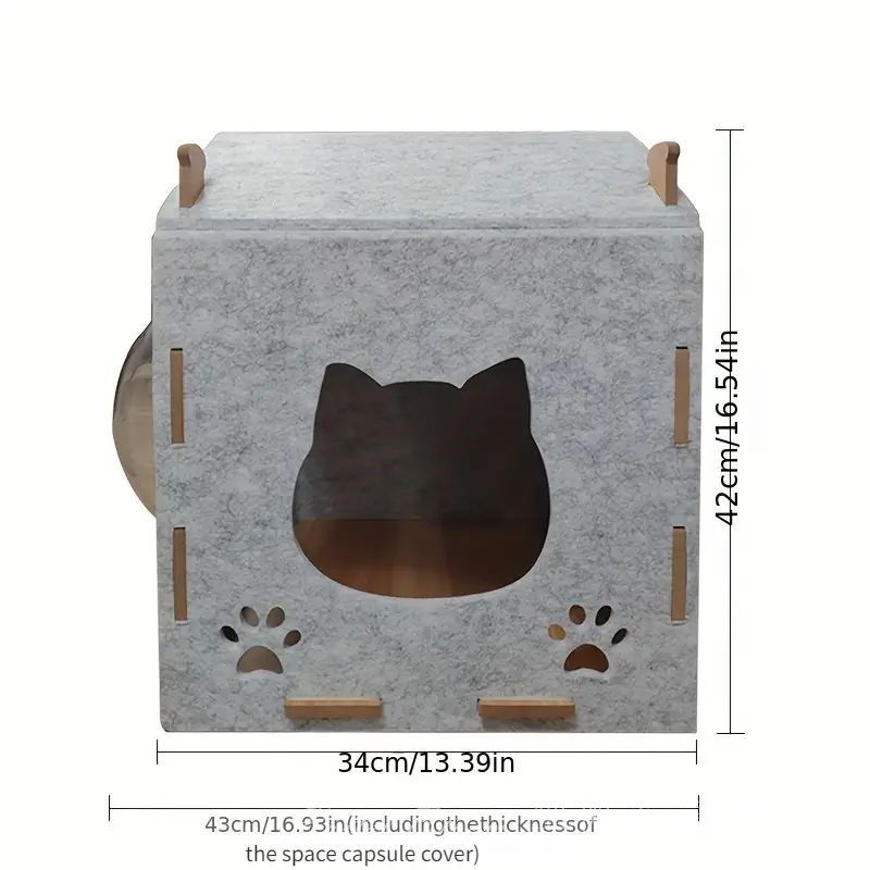 透明な窓付き 猫ハウス