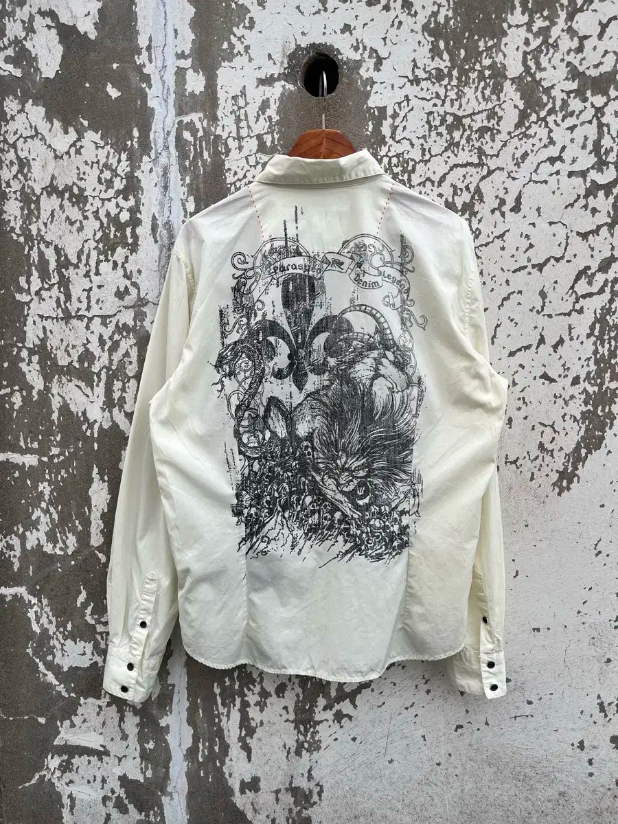 Parasuco バックプリント 白 シャツ