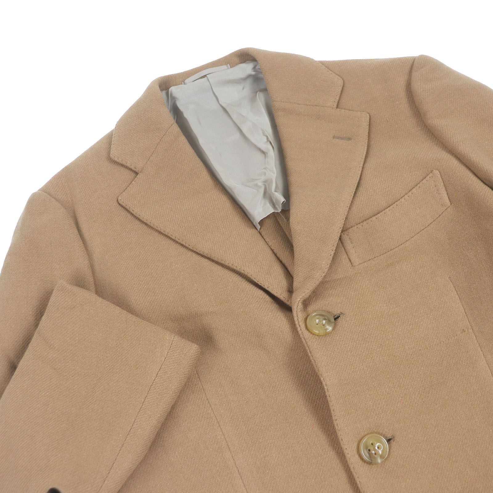 ドンドン見直し Sartoria Ring サルトリア リング カシミヤ100％ ロングコート チェスターコート キャメル 48 メンズ