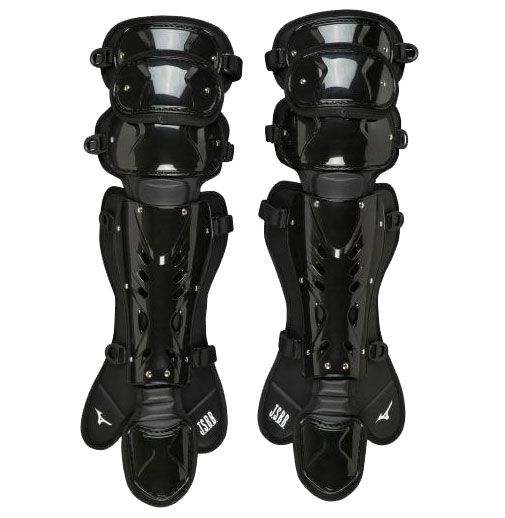 ミズノ MIZUNO 軟式用レガーズ 野球 捕手用防具 軟式用レガース 09ブラック