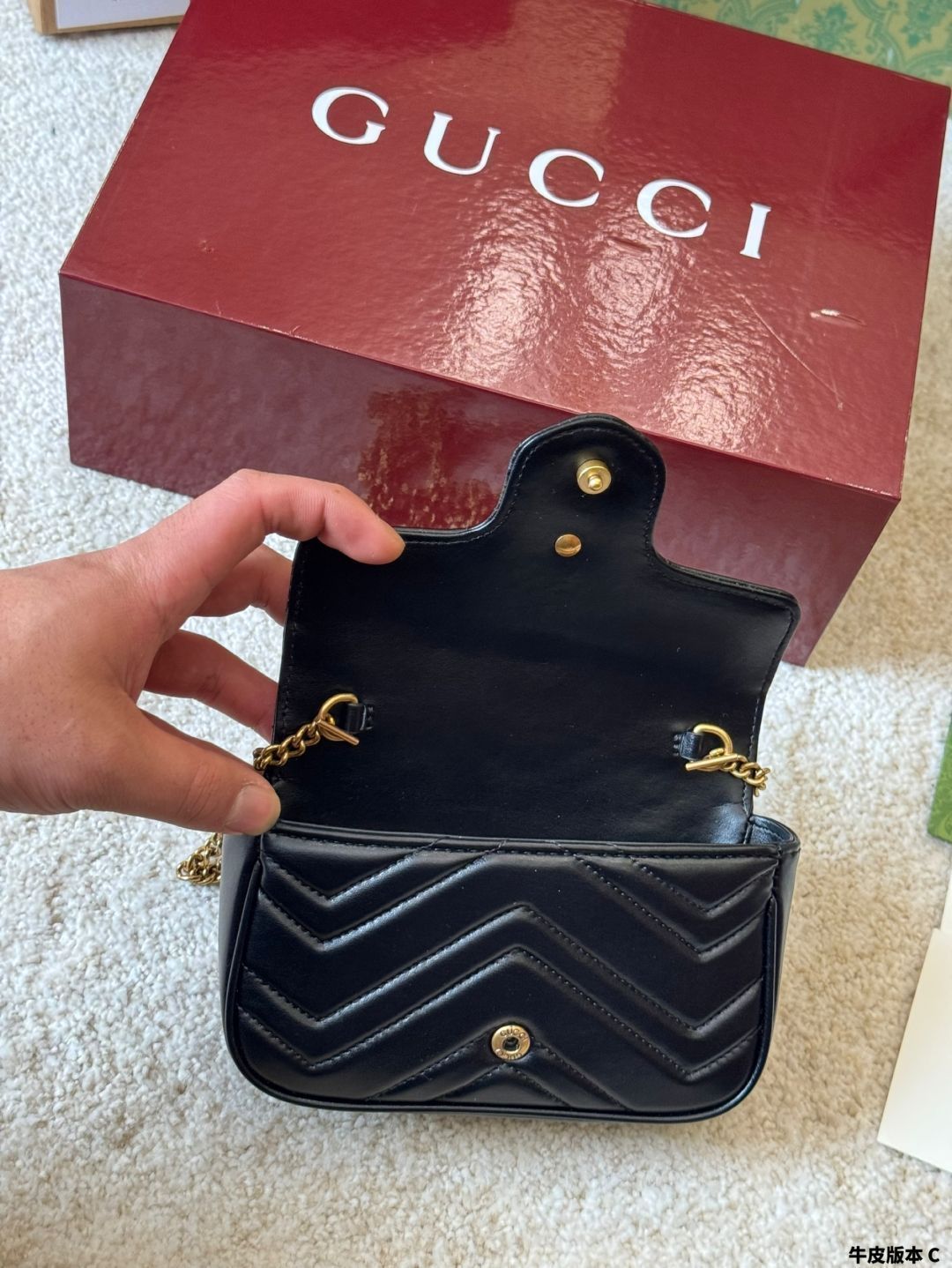 GUCCI■【国内発】GGマーモント ハートショルダーバッグ GUCCI グッチ GGマーモント ハートモチーフ チェーンレザー