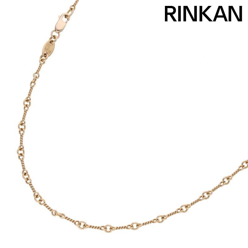 クロムハーツ  22K NECKCHAIN T20/ツイストチェーン20inch ゴールドネックレス メンズ 20inch