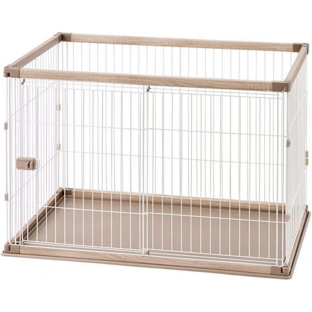 アイリスオーヤマ ウッディサークル ライトナチュラル PWSR-1280HV中型犬用ハイタイプ