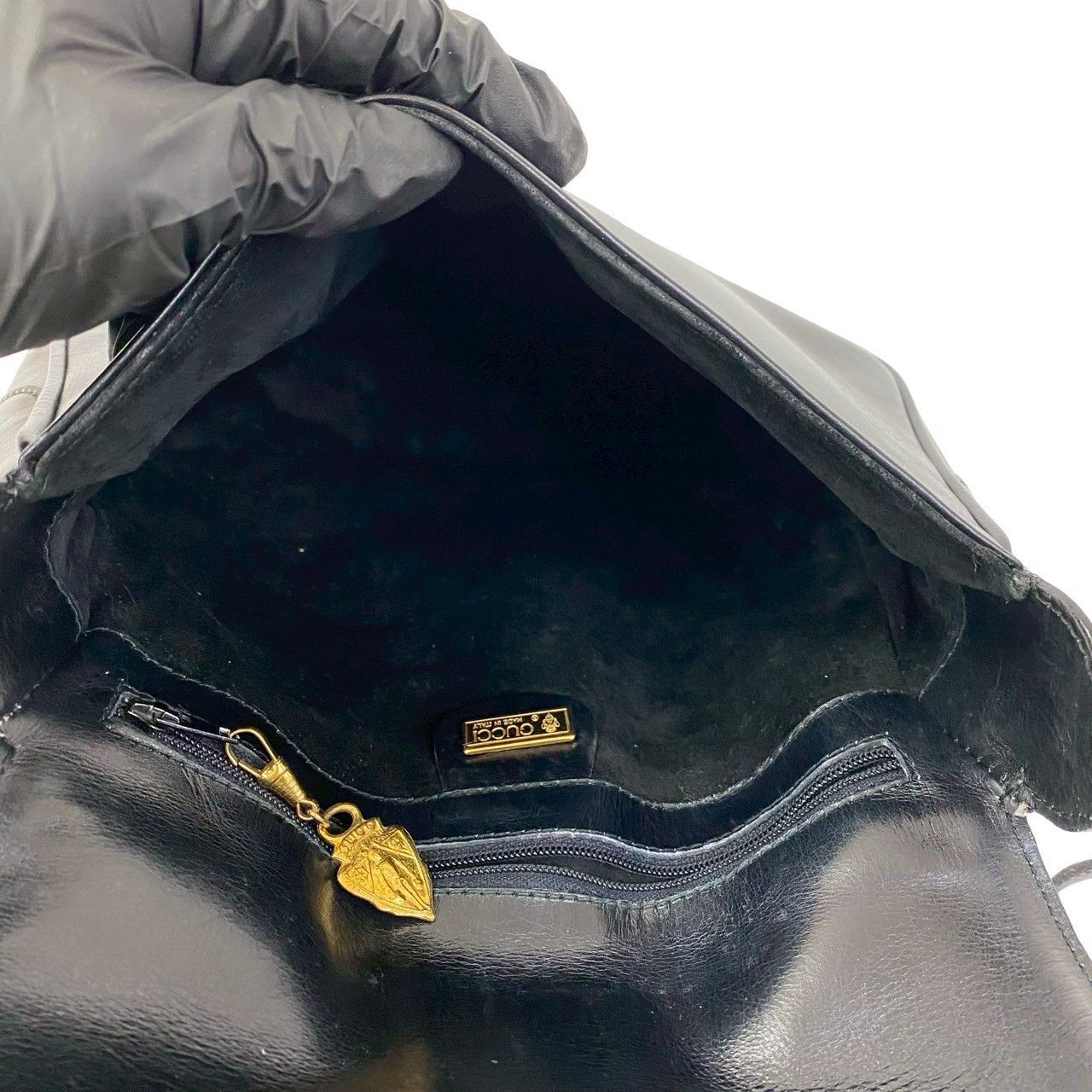 【極美品】オールドグッチ 総柄 ロゴ金具 ボストンバッグ ロゴ型押し ブラック 極 美品 GUCCI グッチ オールドグッチ ヴィンテージ シェリー