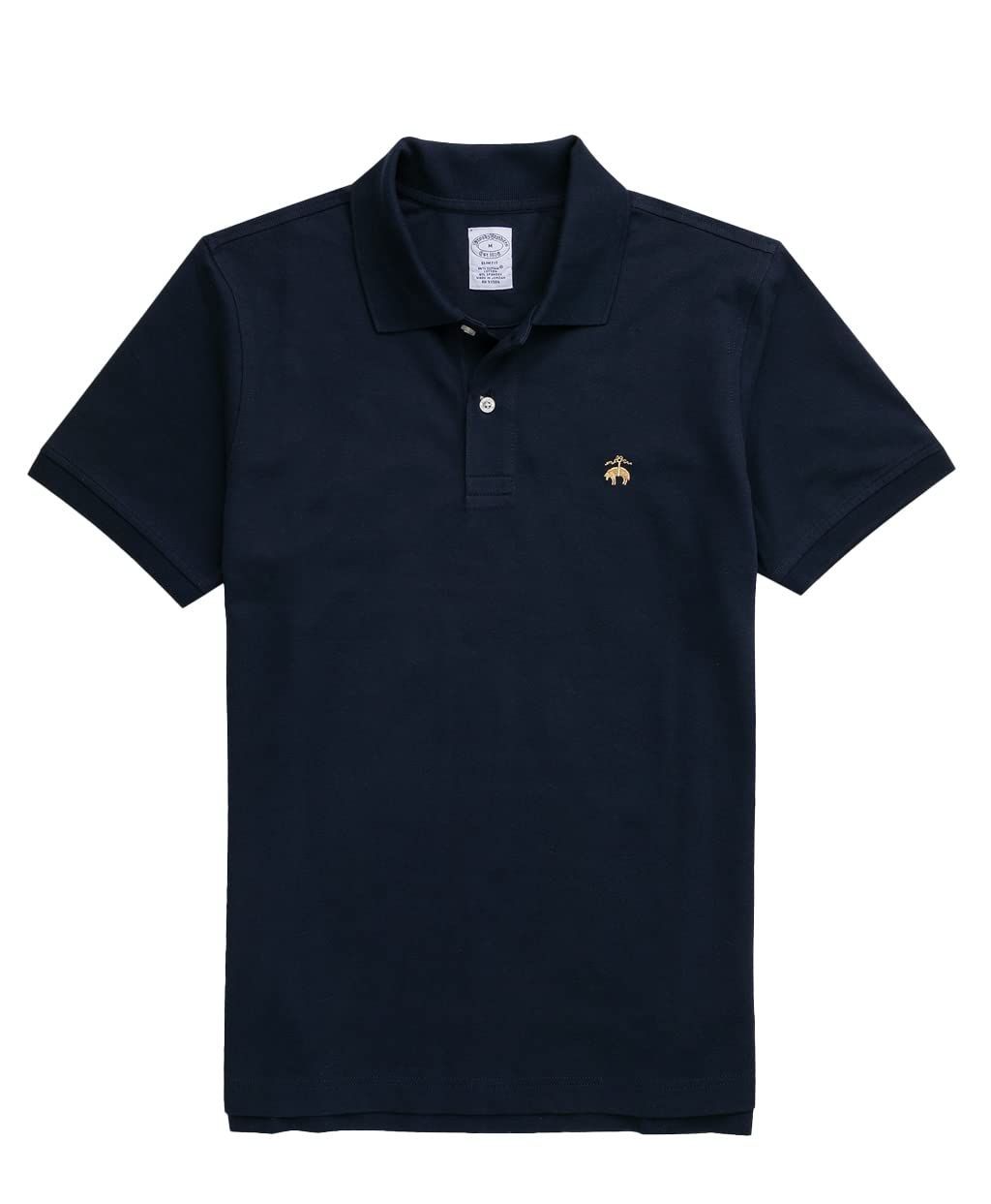 S_ネイビー Brooks Brothers ブルックス ブラザーズ GF スーピマコットン ストレッチピケ パフォーマンス ポロシャツ Slim Fit 100174367 ネイビー S