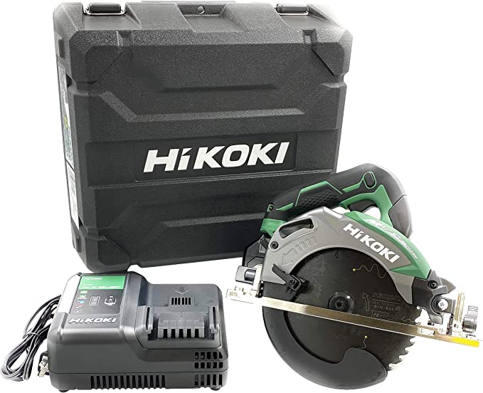 HiKOKI コードレス丸ノコ 36V 125mm 黒鯱チップソー付 Bluetooth機能付蓄電池セット品 グリーン C3605DA-SK-2XPS 工機ホールディングス 株 電動工具 代引不可 - 1