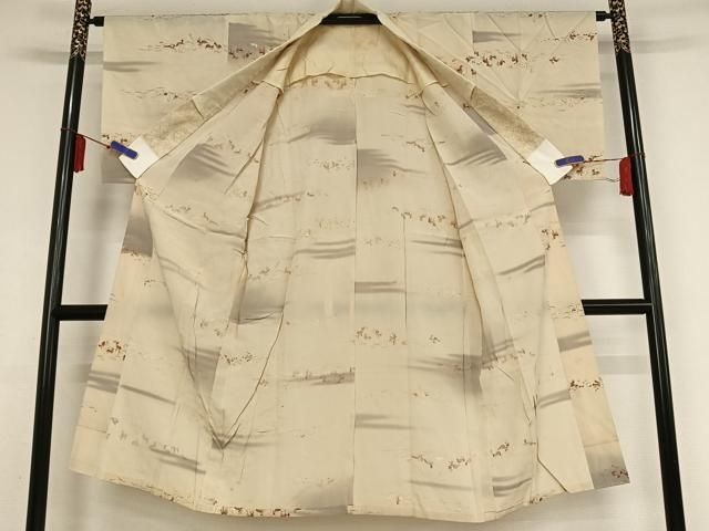 平和屋着物●長襦袢 袷 鳥獣文 正絹 AABA5062np