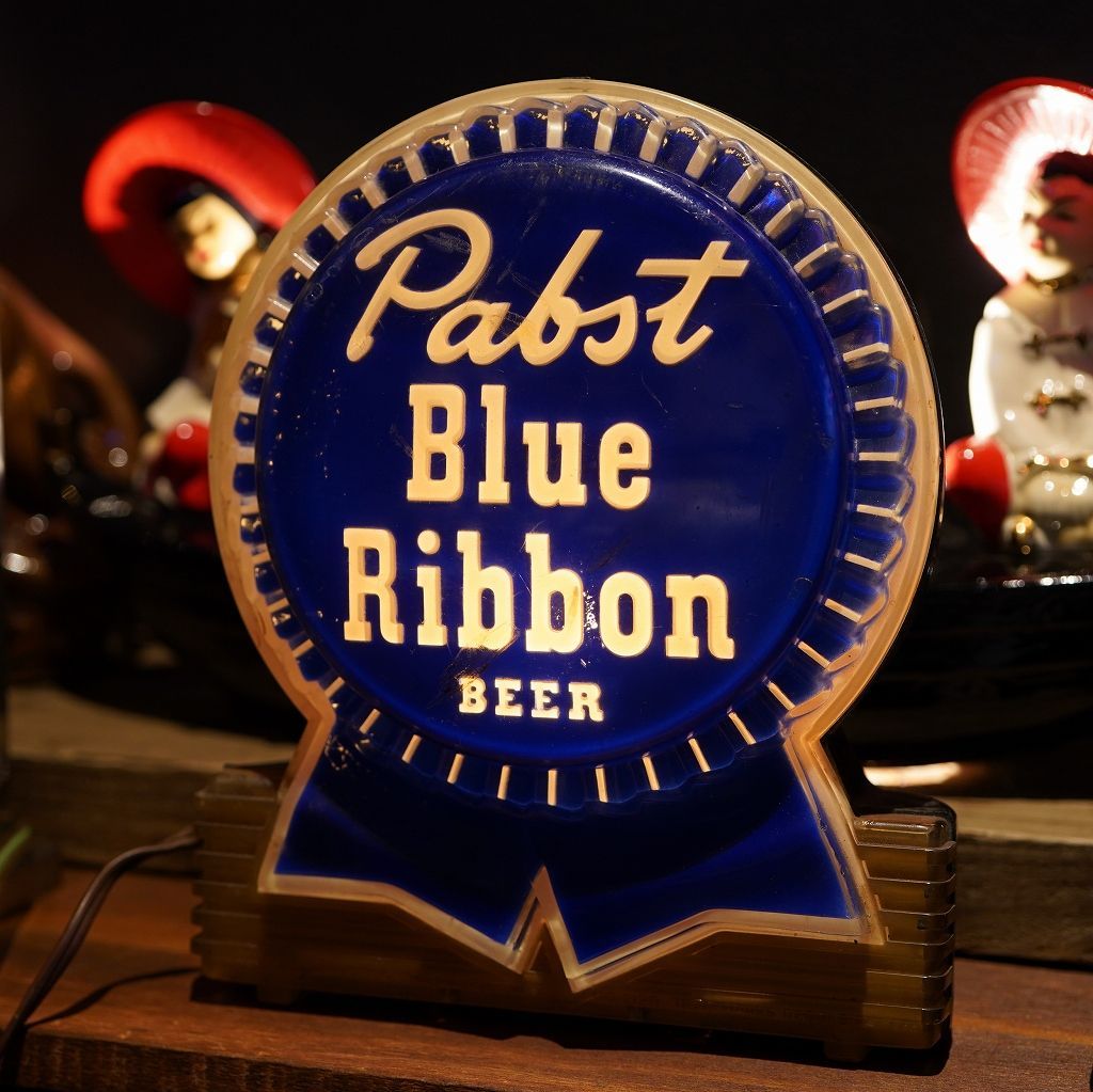 ☆1点限り☆ Pabst Blue Ribbon パブストブルーリボン ライトサイン