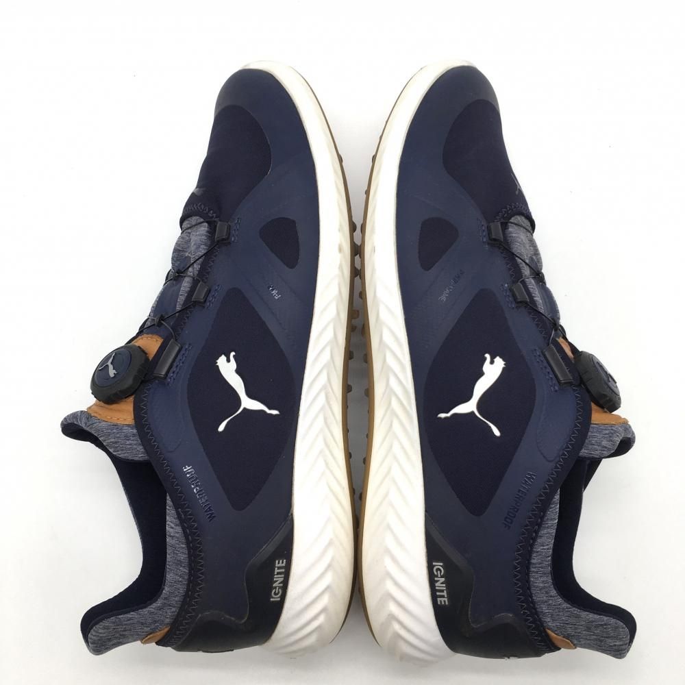 美品】プーマ ゴルフシューズ ネイビー イグナイトツアーディスク