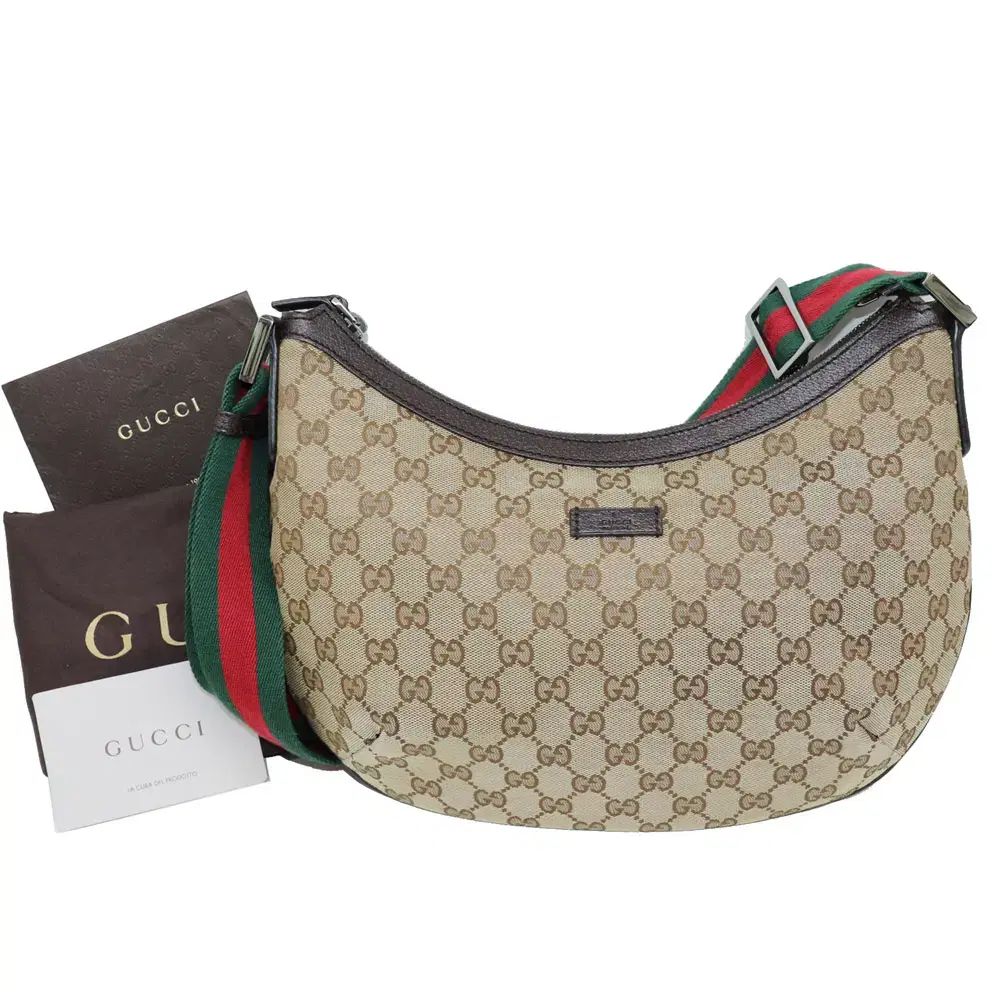 本当にきれい 100 ポイント ツー ポイント 97 立場 GUCCI グッチ 181092 半月 クロスバッグ A ＋