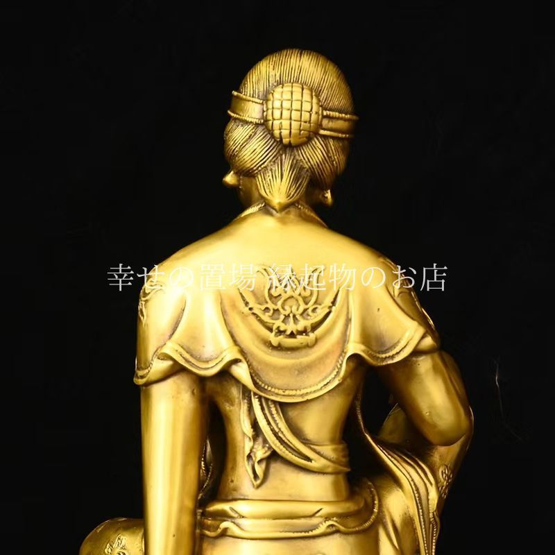 月老像 観音菩薩像 神様 風水 置物 オブジェ 観音様 菩薩様 蓮華