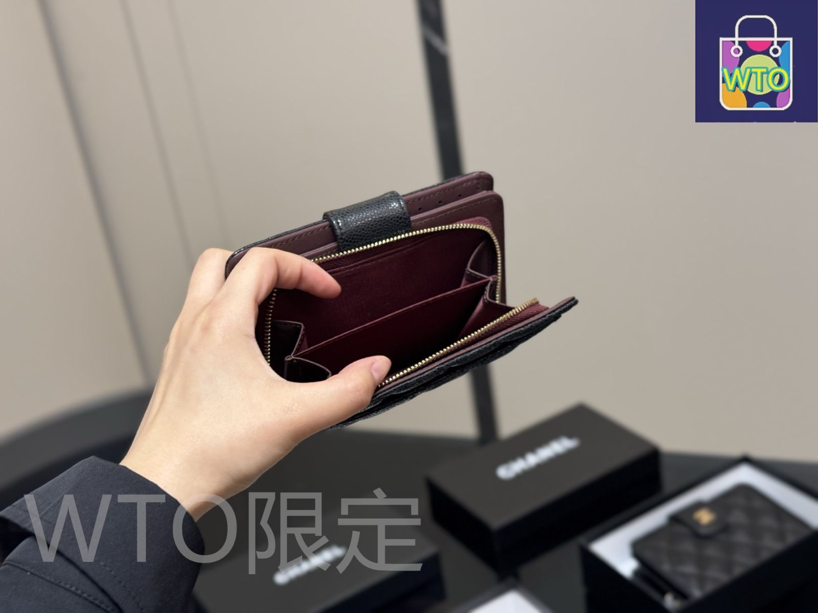 【収納力抜群♡】CHANEL ショートウォレット 国内発送 今日特価】Chanel ショートウォレット（全皮）Elegant Design