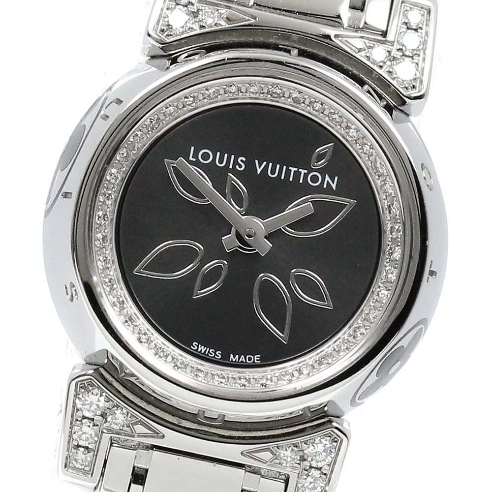 ルイ ヴィトン LOUIS VUITTON Q151G タンブール ビジュペタル ダイヤモンド クォーツ レディース_910751