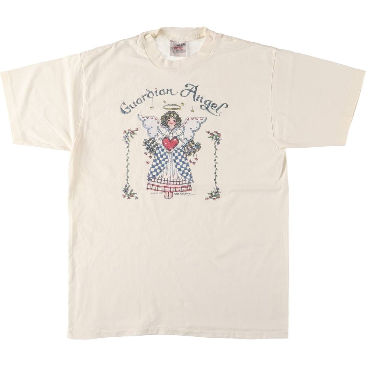 古着 90年代 オニータ ONEITA Guardian Angel プリントTシャツ メンズL相当 ヴィンテージ|eaa549640