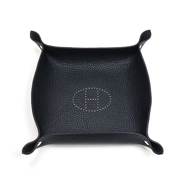 エルメス HERMES ヴィド ポッシュ アクセサリー トレイ トリヨン ブラック X刻印 2016年製 ♥品