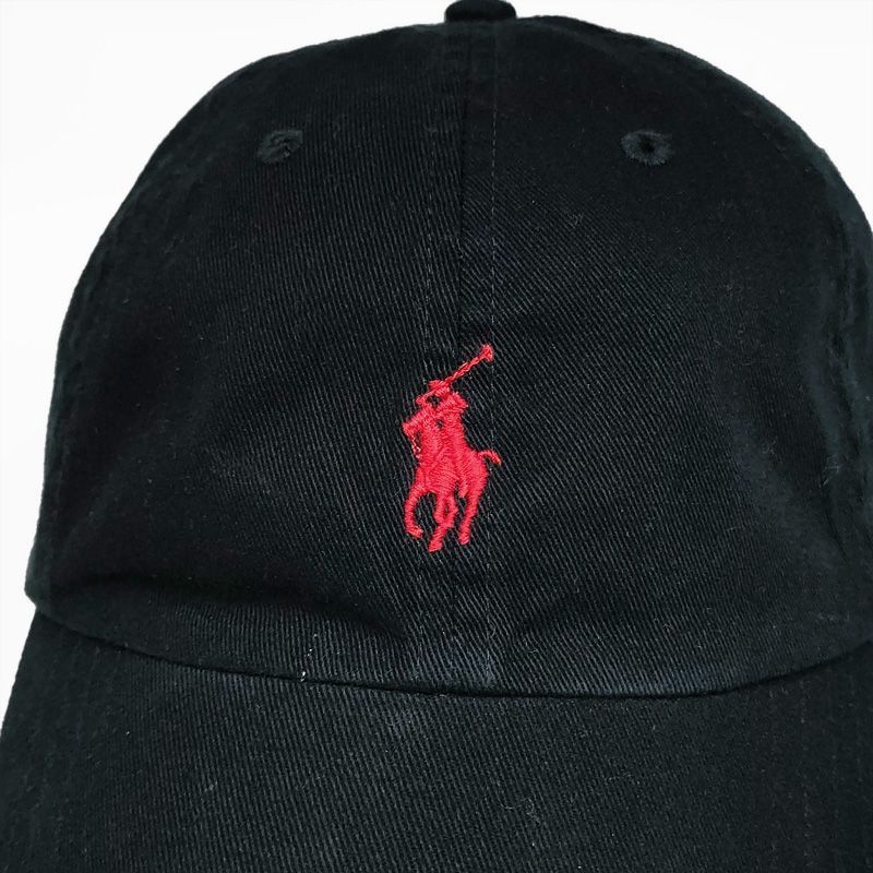 【新品.未使用】ポロ　ラルフローレン　コットンキャップ ブラック コットン チノ ボール キャップ（キャップ）｜POLO RALPH LAUREN