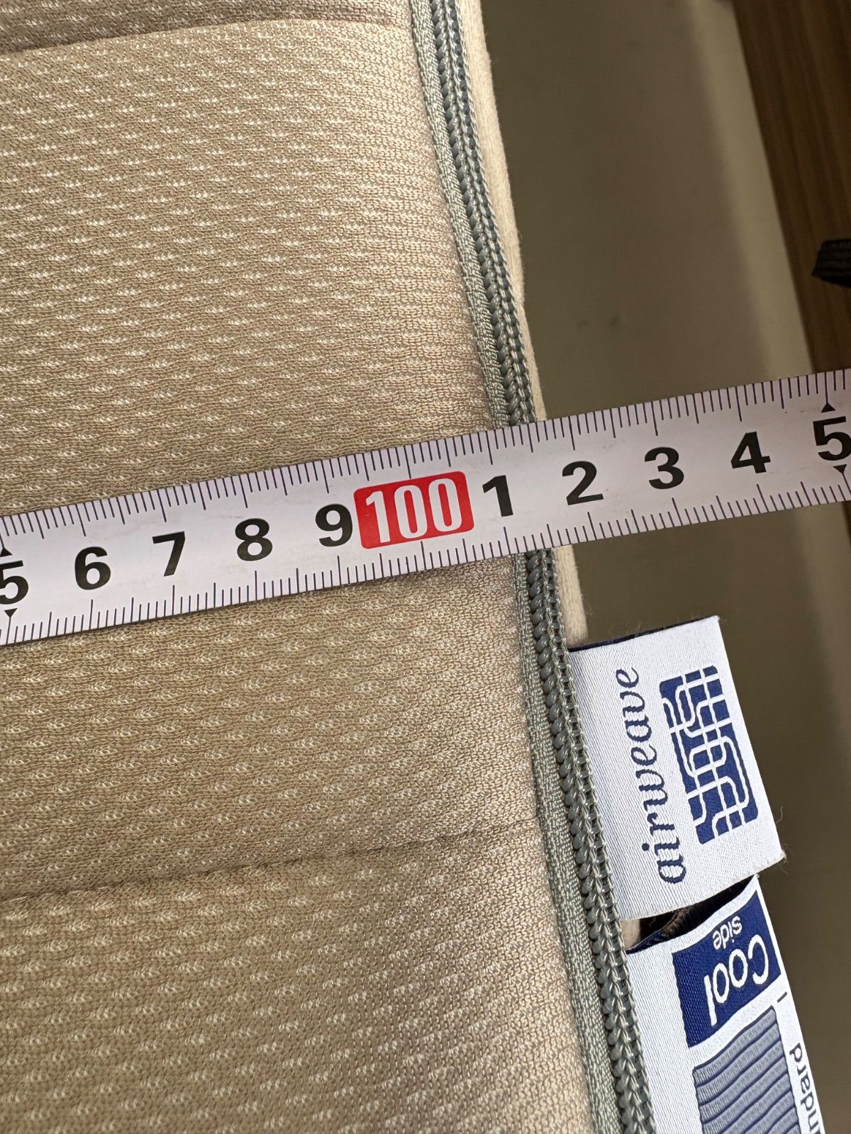 西川エアウィーヴ ベッドパッド シングルサイズ カバー ホワイトベージュ 両面使用 NEXPOTALLINN_EU