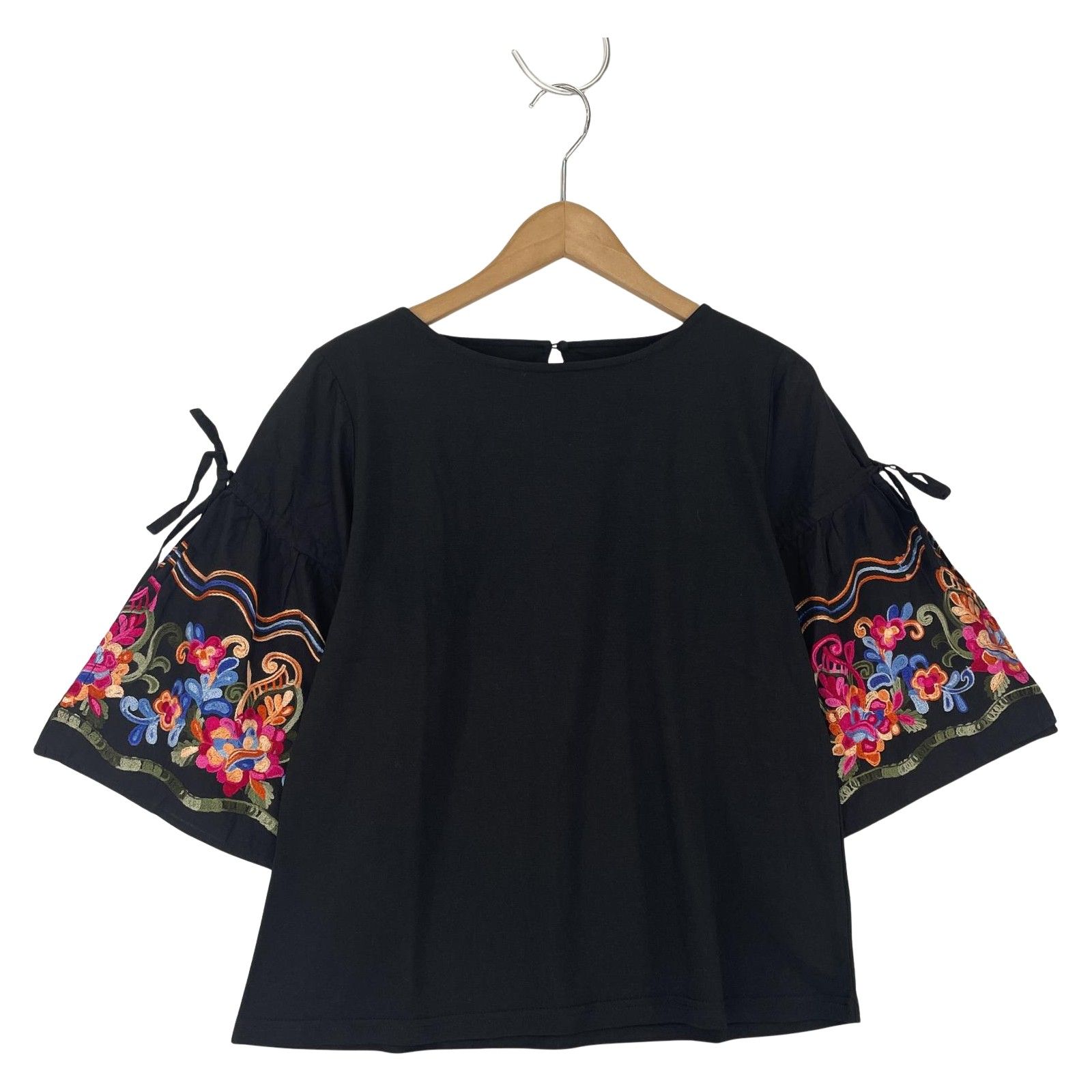 Cabana カバナ 刺繍カットソー sizeM/ブラック系 - メルカリ