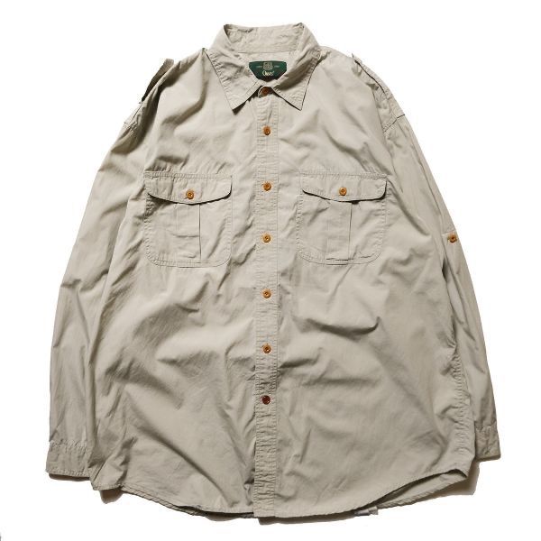 90s オービス コットン ツイル シャツ / 90年代 ORVIS ハンティング サファリ アウトドア 90s ORVIS リネン サファリシャツ ビンテージ オービス | Këvin