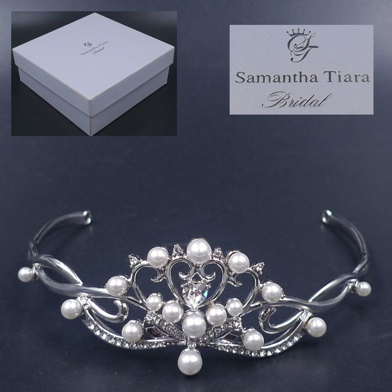美品 サマンサティアラ ブライダル ティアラ 王冠 Samantha Tiara 