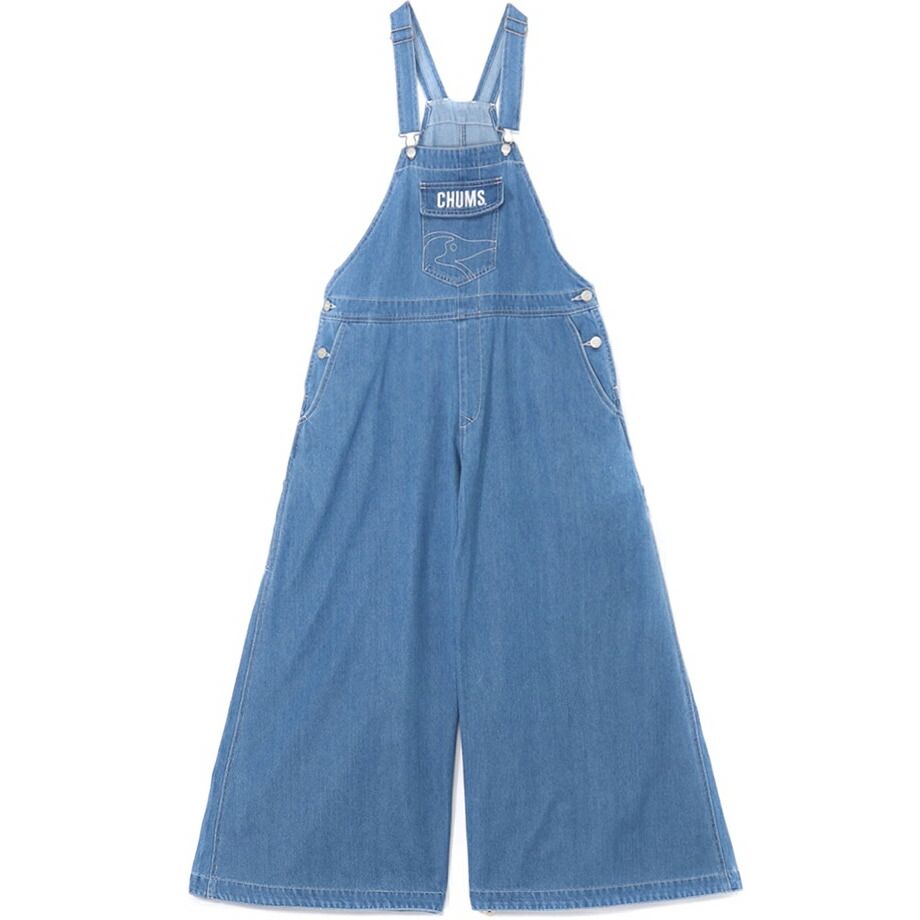 CHUMS チャムス オーバーオール Beaver All Over The Overall Gaucho Pants ライトインディゴ Lt. Indigo ビーバー オールオーバー ザ ガウチョパンツ