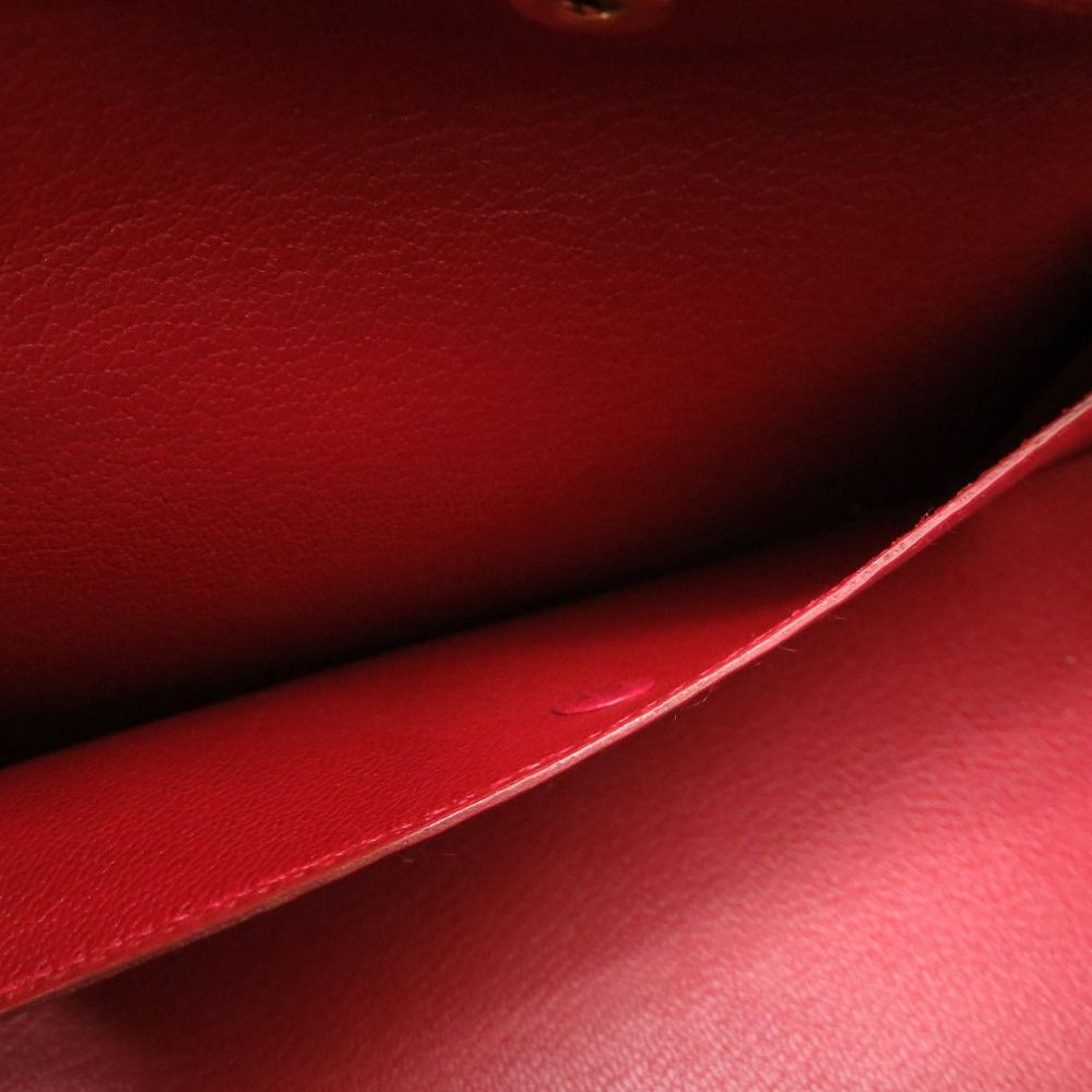 美品 エルメス サック マレット スティール フィヨルド ルージュヴィフ ゴールド金具 〇X刻印 ハンドバッグ バッグ 赤 0080  HERMES
