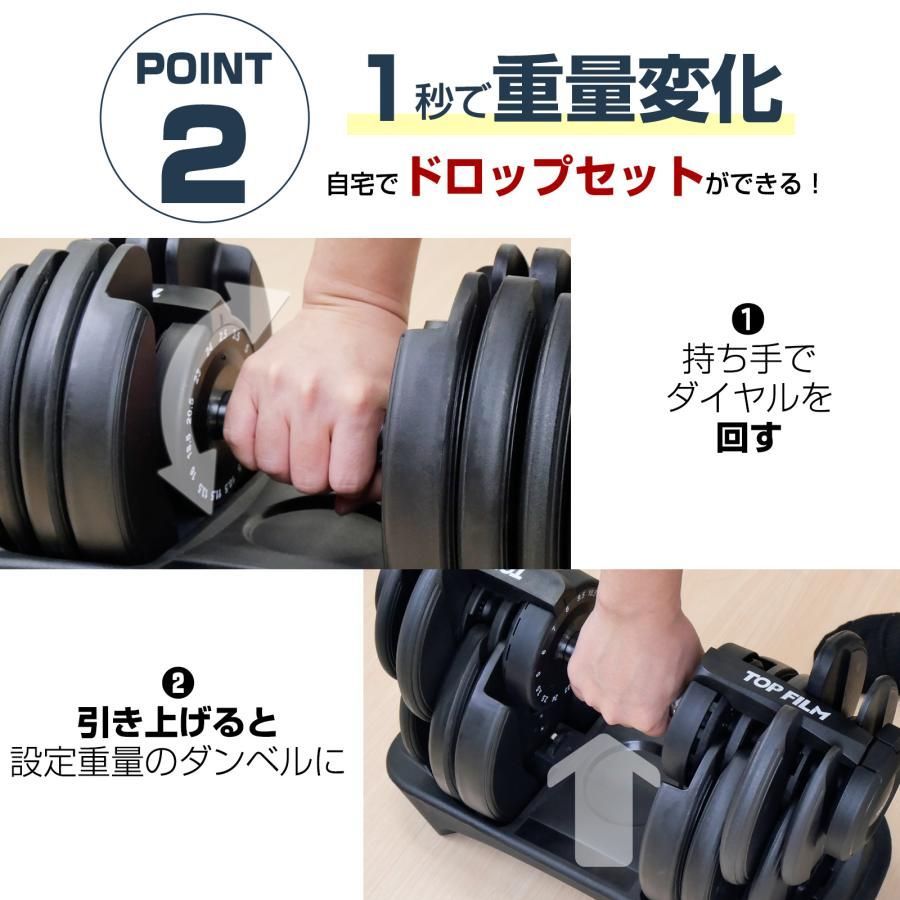 可変式ダンベル 40kg 2個セット 32kg 36kg ダンベル 可変式 2個セット 40kg