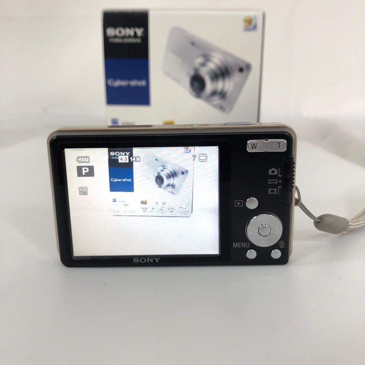SONY ソニー Cyber-shot DSC-W350 ゴールド 充電器 充電池 説明書 箱 
