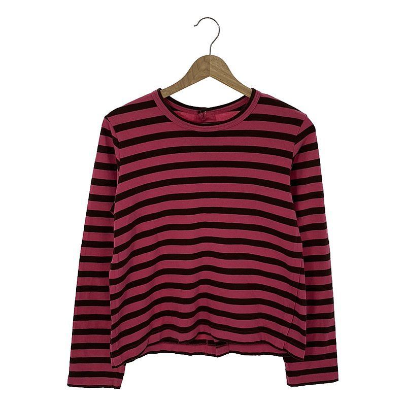 tricot COMME des GARCONS / トリココムデギャルソン | コットン ボーダー バックオープン カットソー | M | レディース