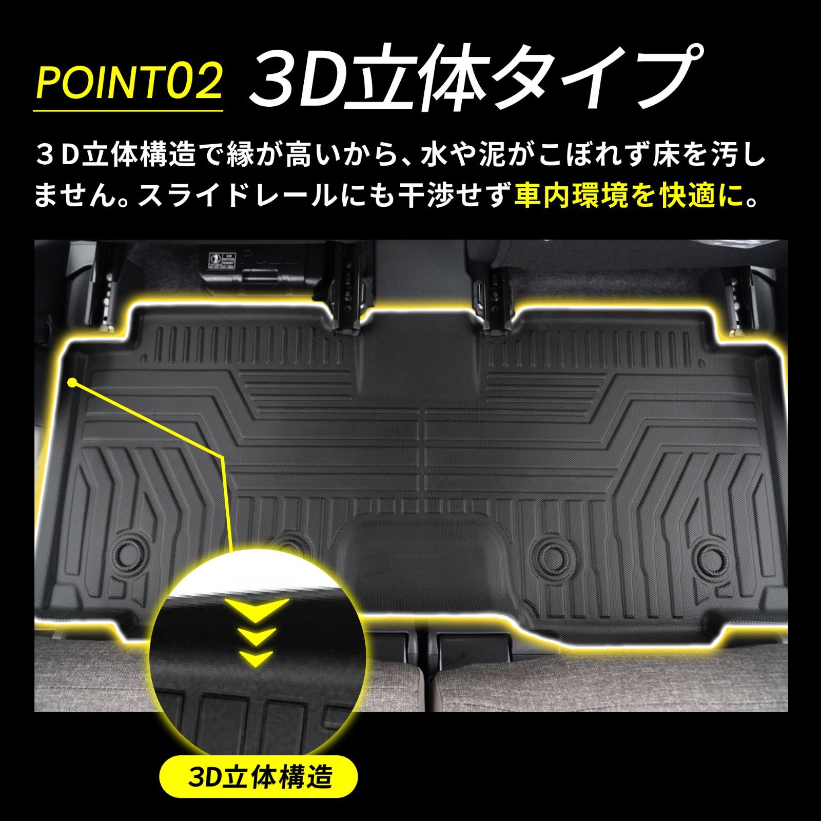7月下旬入荷予定/予約受付中】新型 シエンタ フロアマット トランク 