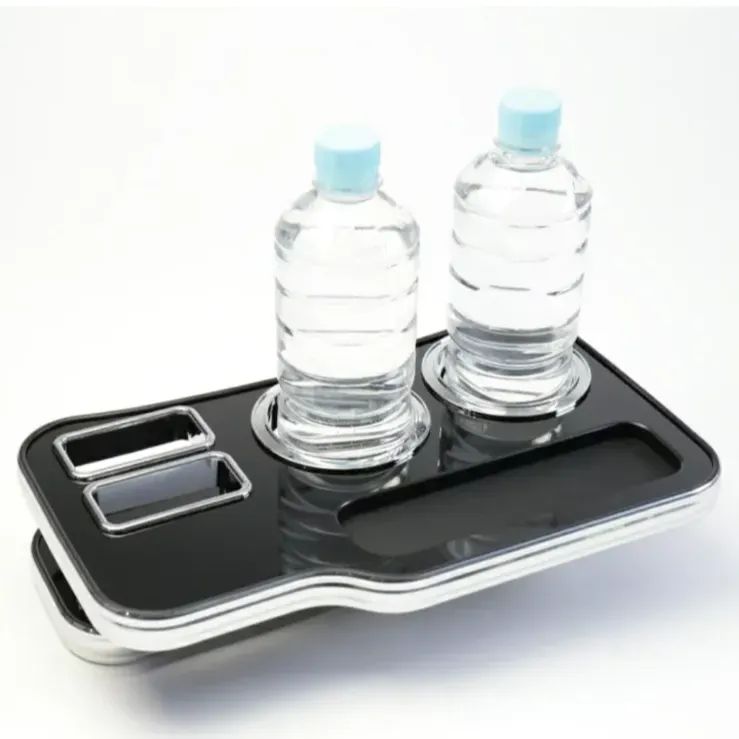 最短翌日配送。 メーカー直送 NV350キャラバン E26 フロント用 ピアノブラック スリーピース オリジナル 自動車用 センターテーブル ドリンクホルダー 付き コースター付属 ThreePiece!エンブレム付属 フロント テーブル