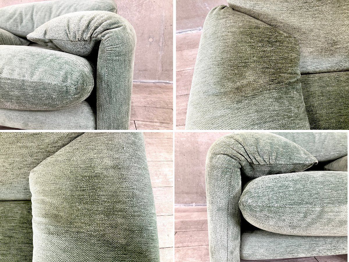 A Cassina カッシーナ マラルンガ 一人掛けソファ 本革 モスグリーン ヴィコ マジストレッティ TALLINNNEXPO_COM