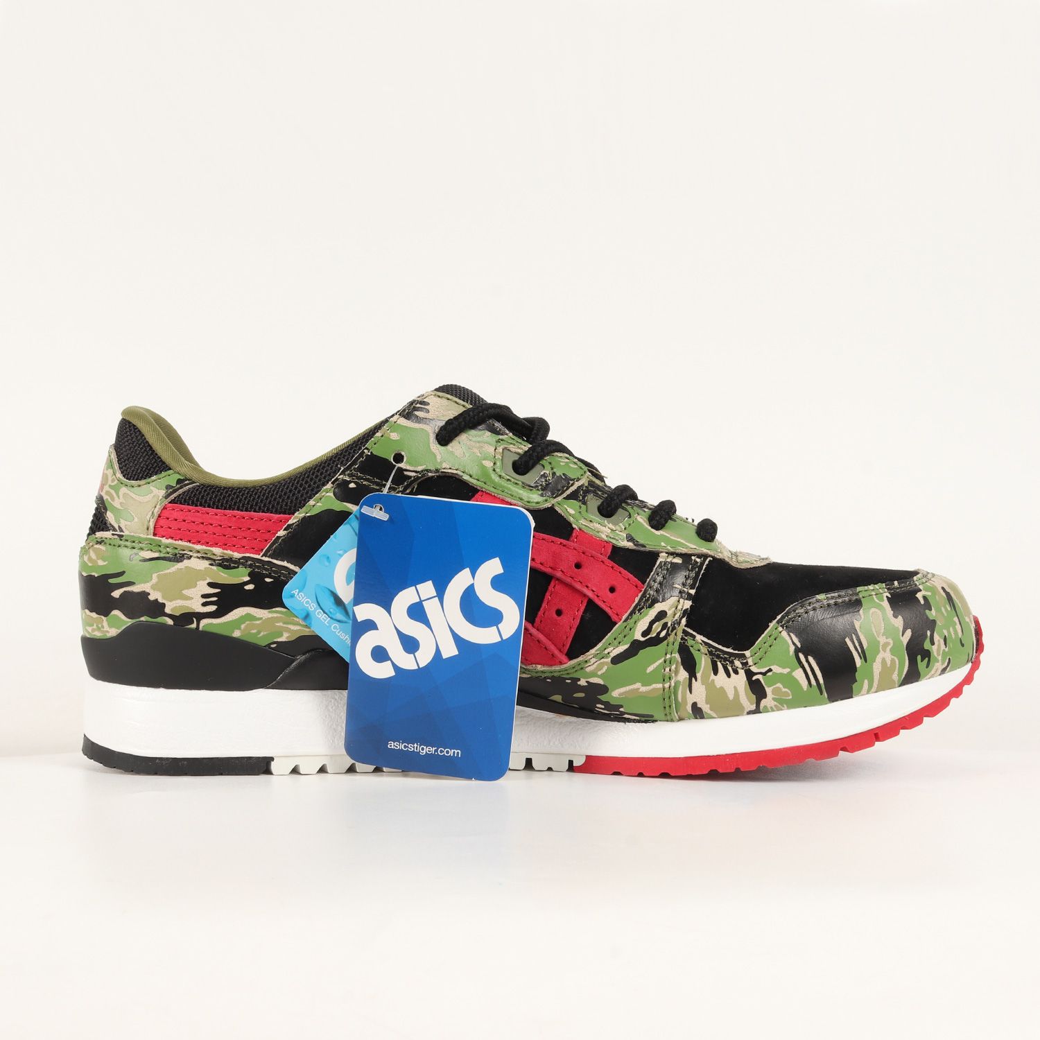 新品 asics アシックス サイズ:27.0cm 17SS ATMOS GEL-LYTE III Tiger Camo (HK724-8890)  アトモス ゲルライト3 タイガーカモ ブラック レッド 迷彩 US9 スニーカー コラボ - メルカリ