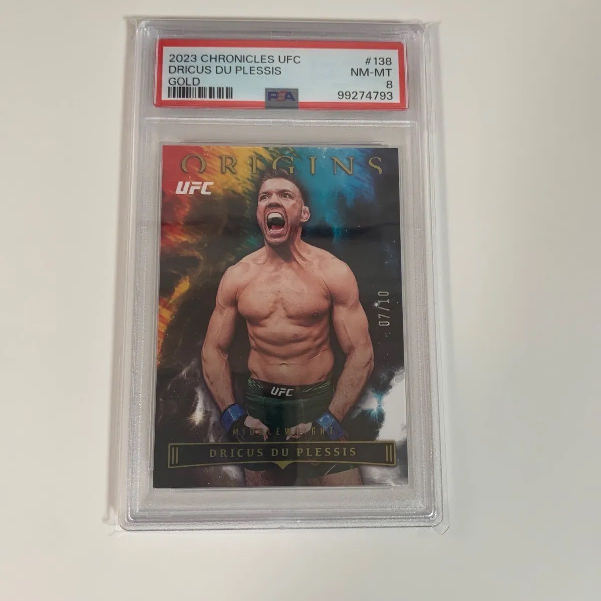 PSA8 ドリカス デュ プレシ|10シリ|2025 CHRONICLES UFC|DRICUS DU PLESIS