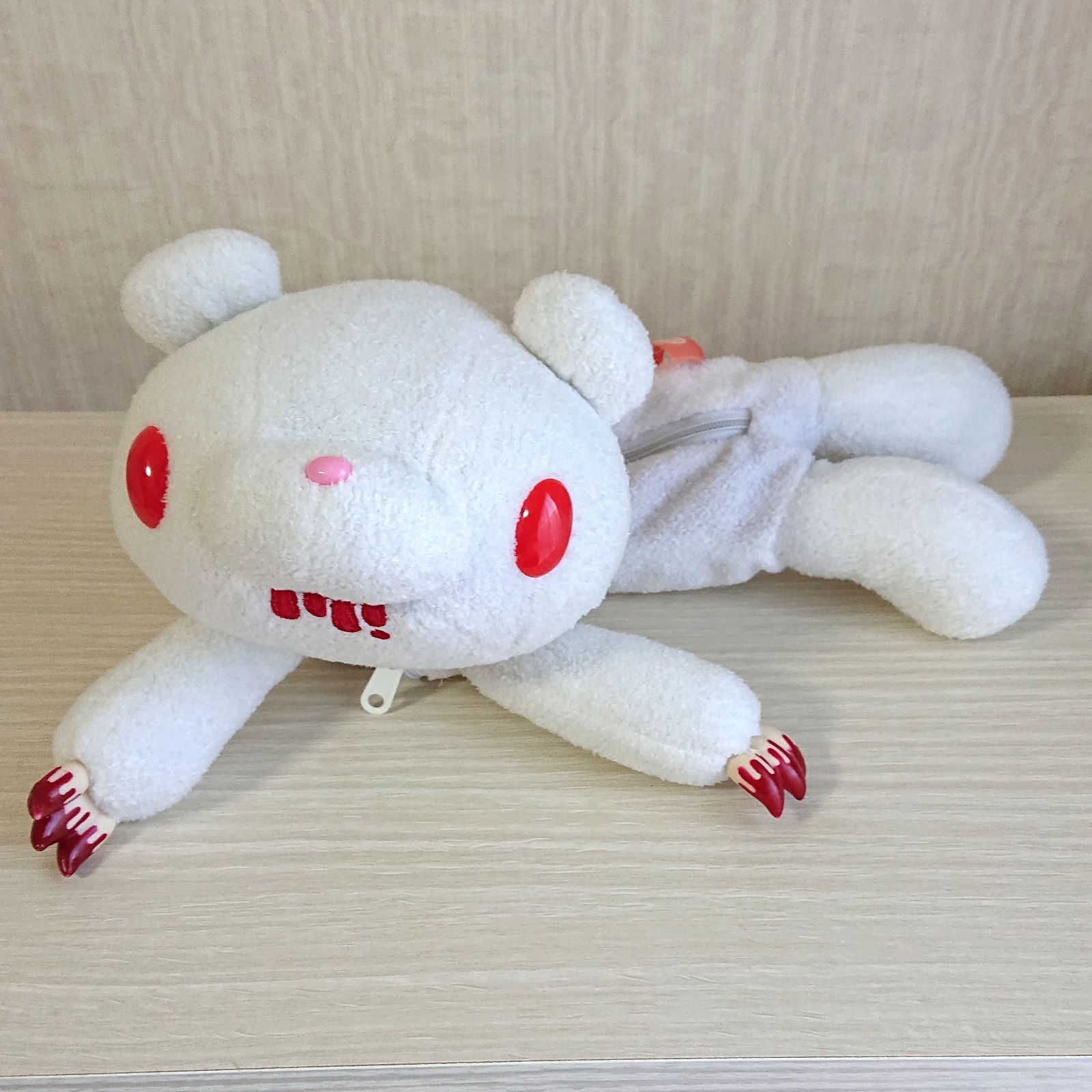 脱グル～ミ～ペンポーチ 胸腹部IN アルビノ CGP-119 いたずらぐまのグルーミー ぬいぐるみポーチ ペンケース チャックスGP