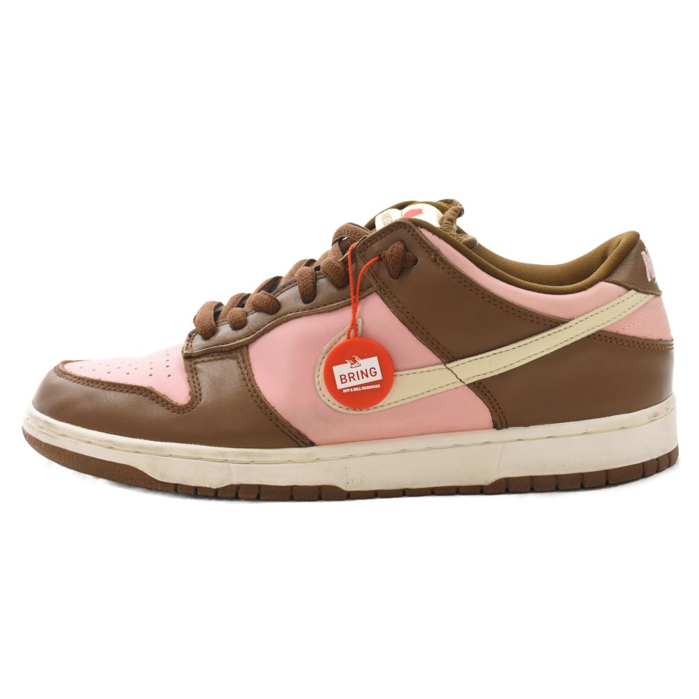 NIKE SB (ナイキエスビー) ×STUSSY DUNK LOW PRO CHERRY ダンク ステューシー チェリー ローカットスニーカー US10.5/28.5cm ピンク/ブラウン 304292-671