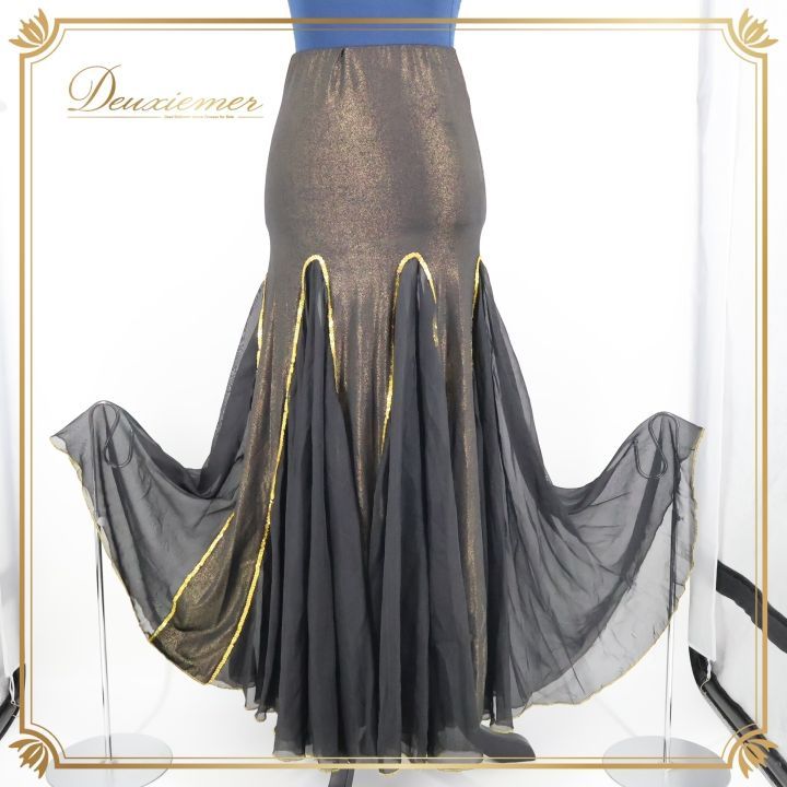 チーム用フラ用品4枚セット フラダンス用ドレス ハイビスカス柄 青色