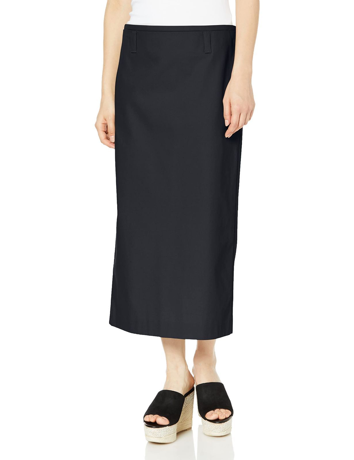Size 1_Color ネイビー ミラオーウェン チノダブルウエストデザインロングスカート 09WFS231053 レディース NVY 1